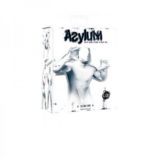 Кэтсьюит Asylum с маской на голову, белый, LXL (TS1013013)