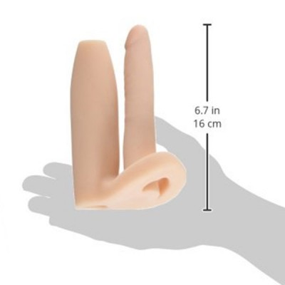 Насадка на пенис с анальным фаллосом Extension открытая